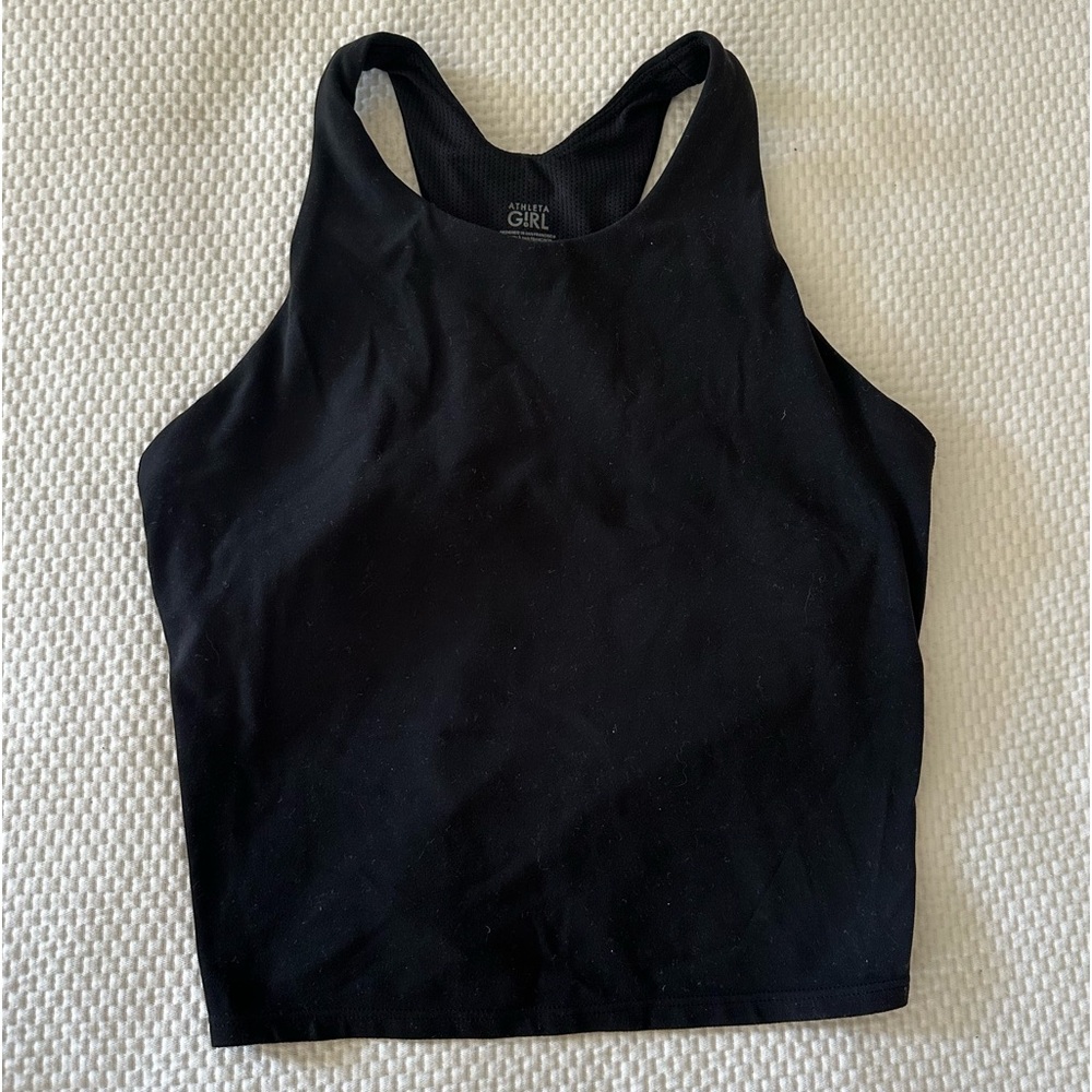 Athletes girl black tank